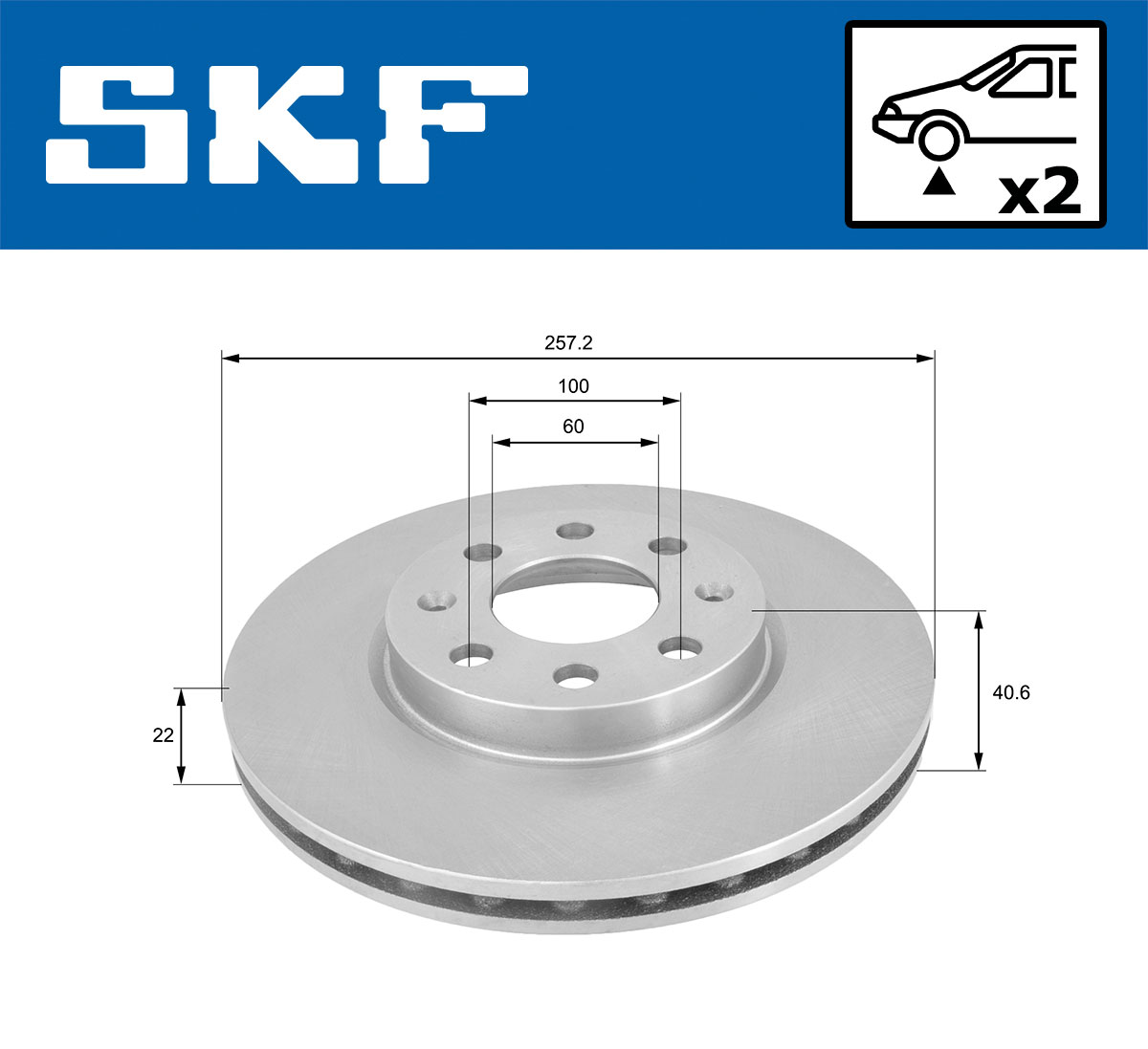 SKF VKBD 80038 V2 Disc frana